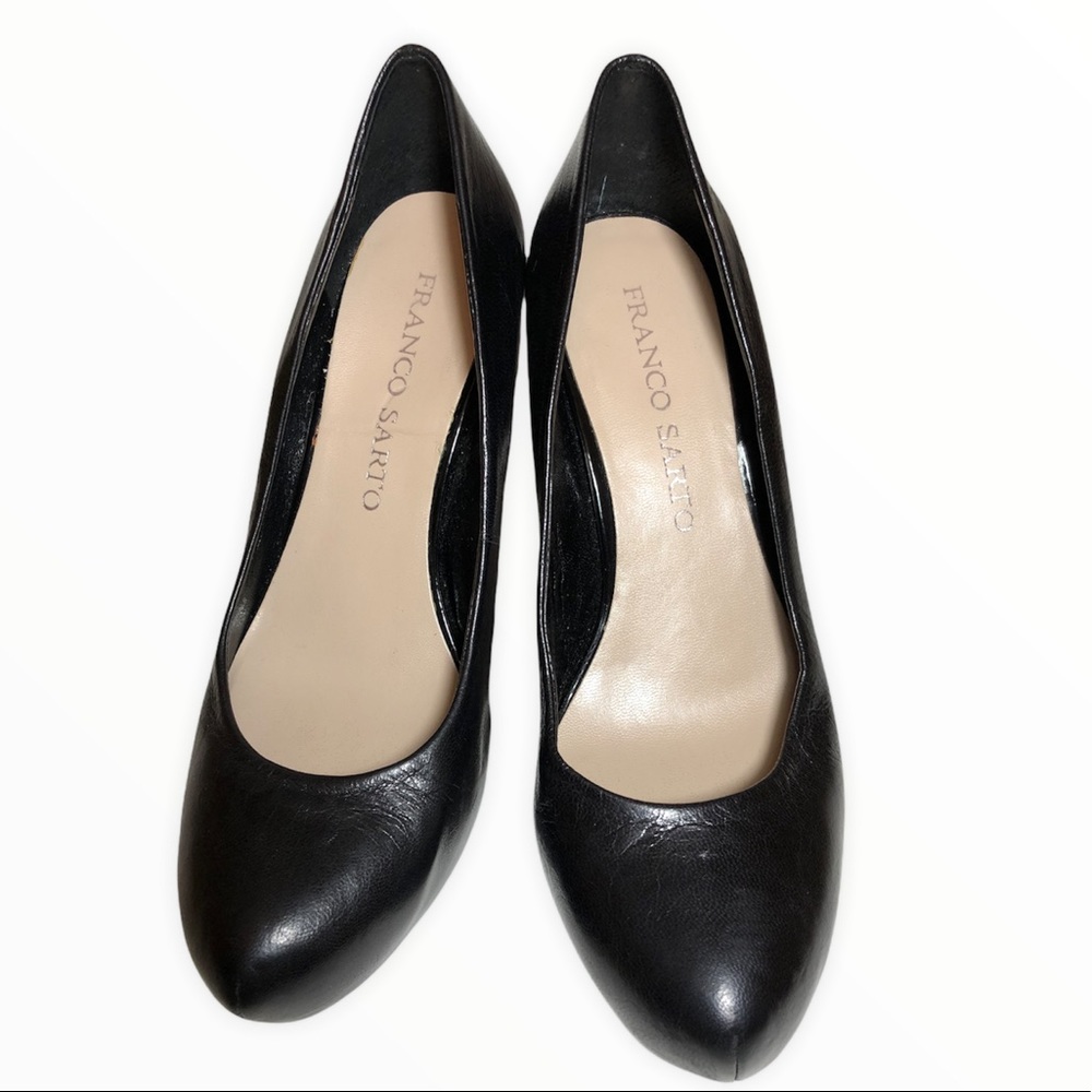 Franco Sarto Cicero black leather pumps - size 6.5